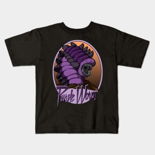 Purple Worm Kids T-Shirt